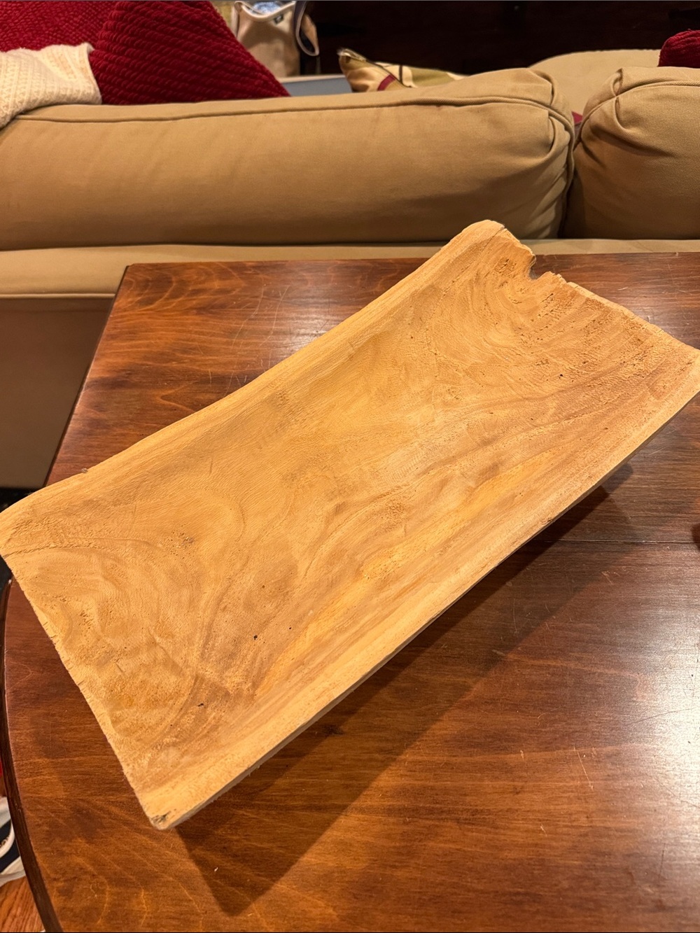 Threshold 10” Wooden Wood Bowl Rustic Cottage-core Dough